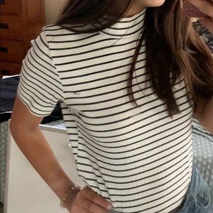 Striped Mock Top